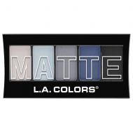 Walgreens L.A. Colors 5 - color Matte Eyeshadow,Blue Denim