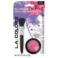 Walgreens L.A. Colors Blusher & Deluxe Brush Bonus Pack, 2pc,Blushing Pink