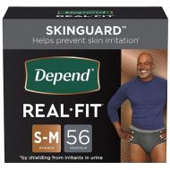 Walgreens Depend Real Fit Incontinence Underwear for Men, Maximum Absorbency, SmallMedium, Black Black