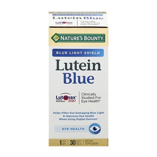 월그린 Walgreens Natures Bounty Lutein Blue Supplements