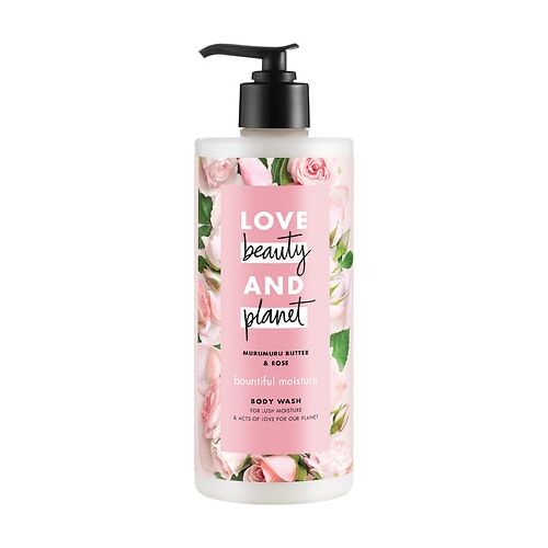 월그린 Walgreens Love, Beauty & Planet Bountiful Moisture Body Wash Murumuru Butter & Rose