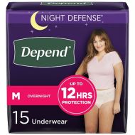 Walgreens Depend Night Defense Incontinence Overnight Underwear for Women, Medium Tan