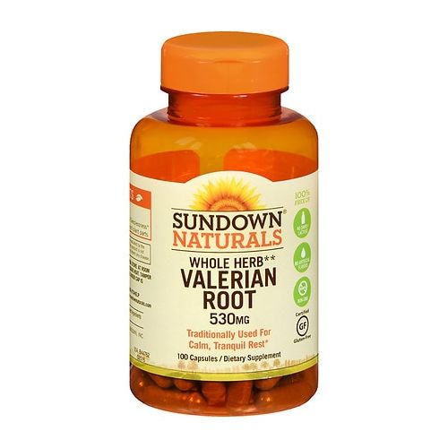 월그린 Walgreens Sundown Naturals Naturals Valerian Root 530 mg Dietary Supplement Capsules