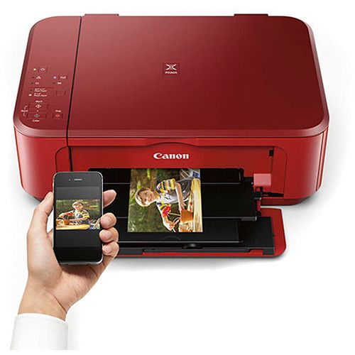 캐논 Canon PIXMA MG3620 Wireless All-in-One Inkjet Printer (Red)