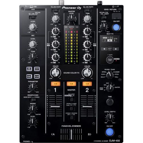파이오니아 Pioneer DJ DJM-450 - 2-Channel DJ Mixer with FX