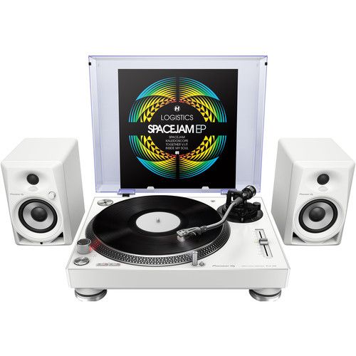 파이오니아 Pioneer DJ PLX-500-W High-Torque, Direct-Drive Turntable (White)