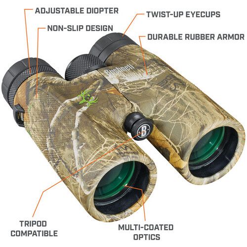 부쉬넬 Bushnell 10x42 Powerview Binoculars (Bone Collector Edition)