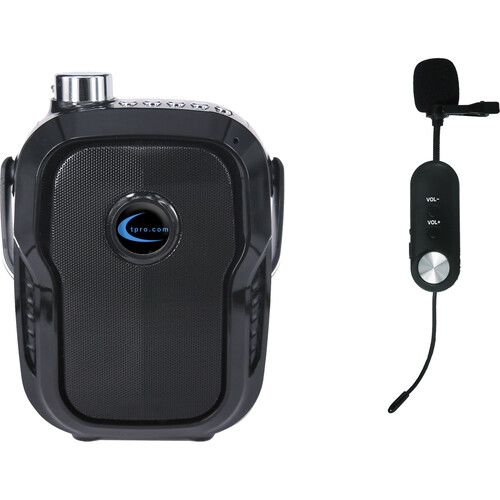  Technical Pro WASP270L Rechargeable Portable Speaker with Wireless UHF Lapel Microphone