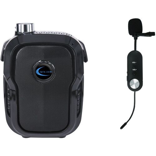  Technical Pro WASP270L Rechargeable Portable Speaker with Wireless UHF Lapel Microphone