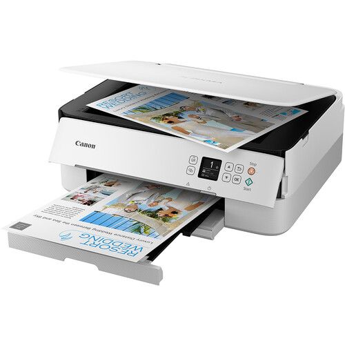 캐논 Canon PIXMA TS6420a Wireless Inkjet All-In-One Color Printer (White)