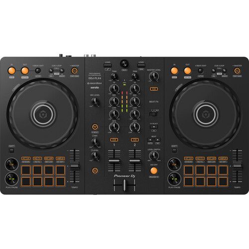 파이오니아 Pioneer DJ DDJ-FLX4 Portable 2-Channel rekordbox DJ and Serato Controller (Graphite)