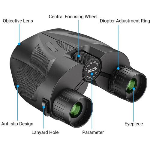  Apexel 10x25 Porro Binoculars