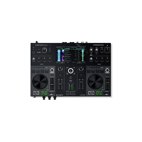 Adorama Denon DJ Prime Go Standalone 2-Deck Rechargeable Smart DJ Console, 7 HD Display PRIMEGOXUS