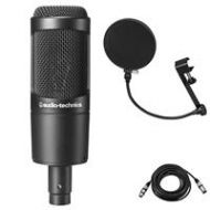 Adorama Audio-Technica AT2035 Cardioid Condenser Side-Address Mic W/Pop Filter / Cable AT2035 A