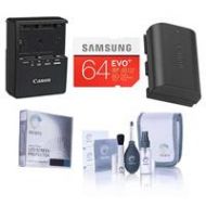 Adorama Canon 5DS / 5DS R Accessory Bundle/ Battery/Charger/64GB SDXC Card/Cleaning Kit ICAACC5DS