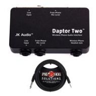 Adorama Jk Audio Daptor 2 Wireles Phone Audio Interface-10 3.5mm TRS to 1/4 Mono Cable DAP2 A