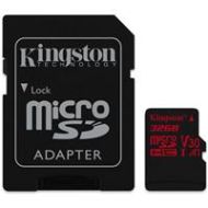 Adorama Kingston Technology Canvas React 32GB UHS-I Class 10 U3 V30 A1 microSDHC w/Adapt SDCR/32GB