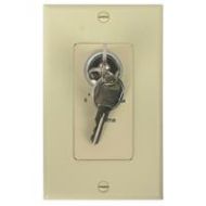 Adorama Lowell Manufacturing KL100 100W 3dB Attenuator, Decorator 1-Gang/Keylock, Ivory KL100-DI