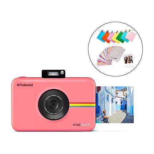 폴라로이드 Zink Polaroid SNAP Touch 2.0  13MP Portable Instant Print Digital Photo Camera w/ Built-In Touchscreen Display, Pink