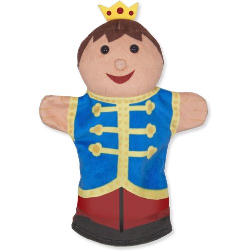  Melissa & Doug Palace Pals Hand Puppets - The Original (Set of 4 - Prince, Princess, Knight, and Dragon - Soft Plush, Great Gift for Girls and Boys - Kids Toy Best for 2, 3, 4, 5 a