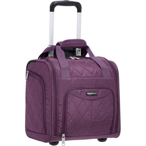  AmazonBasics Underseat, Carry-On Rolling Travel Luggage Bag with Wheels, 14 Inches