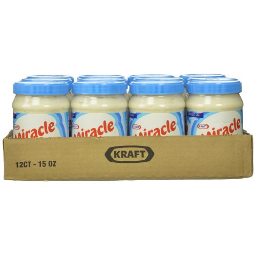  Kraft Miracle Whip Light Dressing (15 fl oz Jars, Pack of 12)
