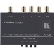 Kramer 4X1VB Mechanical Video Switcher, 4x1, Composite (BNC), Mini Series