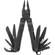 Leatherman Rebar Multi-Tool with Black MOLLE Sheath (Black Oxide, Clamshell Packaging)