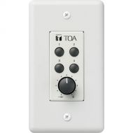 Toa Electronics ZM-9002 - 4-Switch Remote Wall Panel with Volume Knob for 9000 Series