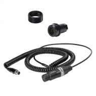 Ambient Recording Coiled Stereo Mini XLR to 5-Pin XLR Cable Set for QP5130 Boompole