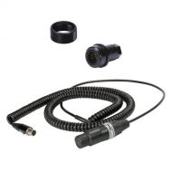 Ambient Recording Coiled Stereo Mini XLR to 5-Pin XLR Cable Set for QP565 Boompole
