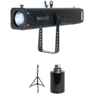 American DJ FS3000LED 300W Warm White LED Follow Spot Kit with Stand and Pan Glide