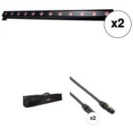 American DJ UB 12H LED Linear Fixture Kit with Case and Cables