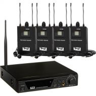 Anchor Audio AL-9000 4-User Assistive Listening System with Base Station (902 -928 MHz)