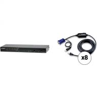 ATEN KH1508Ai 8-Port KVM Switch and USB Adapter Cable Kit (15')