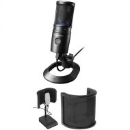 Audio-Technica AT2020USB-X Desktop Value Kit with Reflection Filter and Pop Screen