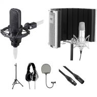 Audio-Technica AT4040 Vocal Recording Kit with Shure SRH240A Headphones, Reflection Filter & More