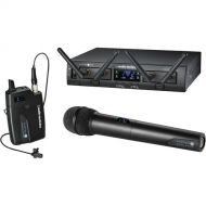 Audio-Technica ATW-1312/L System 10 PRO Dual-Channel Digital Wireless Combo Lavalier & Handheld Microphone System (2.4 GHz)