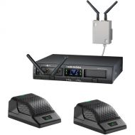 Audio-Technica ATW-1366 System 10 PRO Dual-Channel Digital Wireless Boundary Microphone System (2.4 GHz)