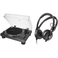 Audio-Technica Consumer AT-LP140XP Direct Drive Professional DJ Turntable Kit with Headphones