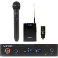Audix AP61 OM2 L10 Single-Channel True Diversity Receiver with B60 Bodypack Transmitter, ADX10 Lavalier Microphone, and H60 OM2 Handheld Microphone Transmitter (522 to 586 MHz)
