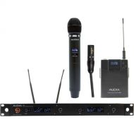 Audix AP62 C55 R62 Dual-Channel True Diversity Receiver with B60 Bodypack, L5 Lavalier Mic, and H60 VX5 Handheld Microphone Transmitter (522 to 586 MHz)