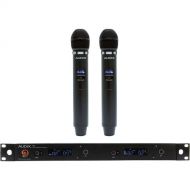 Audix AP62 VX5 R62 Dual-Channel True Diversity Receiver with Two H60 VX5 Handheld Microphone Transmitters (522 to 586 MHz)