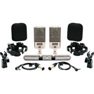 Austrian Audio OC818 Dual Set Plus Large-Diaphragm Multipattern Condenser Microphone (Matched Pair, Silver)