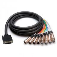 Avid Pro Tools MTRX AES LFHsub to 4 XLR Male and 4 XLR Female Breakout Cable (9.8)