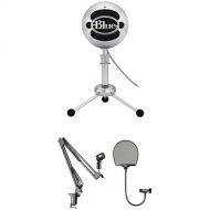 Blue Home VoIP Communications Kit with Snowball USB Condenser Microphone, Musicians Value Crane-Arm & Pop Filter