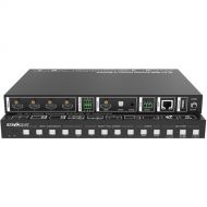 BZBGEAR 4x1 4K HDMI Seamless Switcher/Scaler with Audio De-Embedding and Multiview
