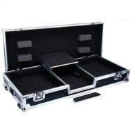 DeeJay LED Fly Drive Battle Case with Laptop Shelf for Two Turntables & One RN62 Mixer