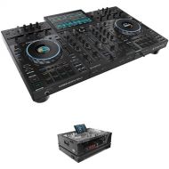Denon DJ Prime 4+ Standalone 4-Deck DJ Controller Kit with Flight Case