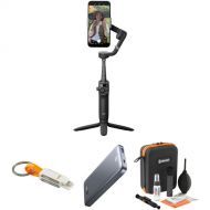 DJI Osmo Mobile 6 Smartphone Gimbal with Power Bank & Optics Cleaning Kit (Black)
